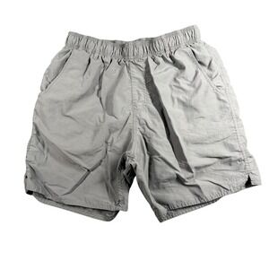 AFTCO Swim Shorts Mens Small Gray Mesh Lined Elastic Waist Trunks Quick Dry